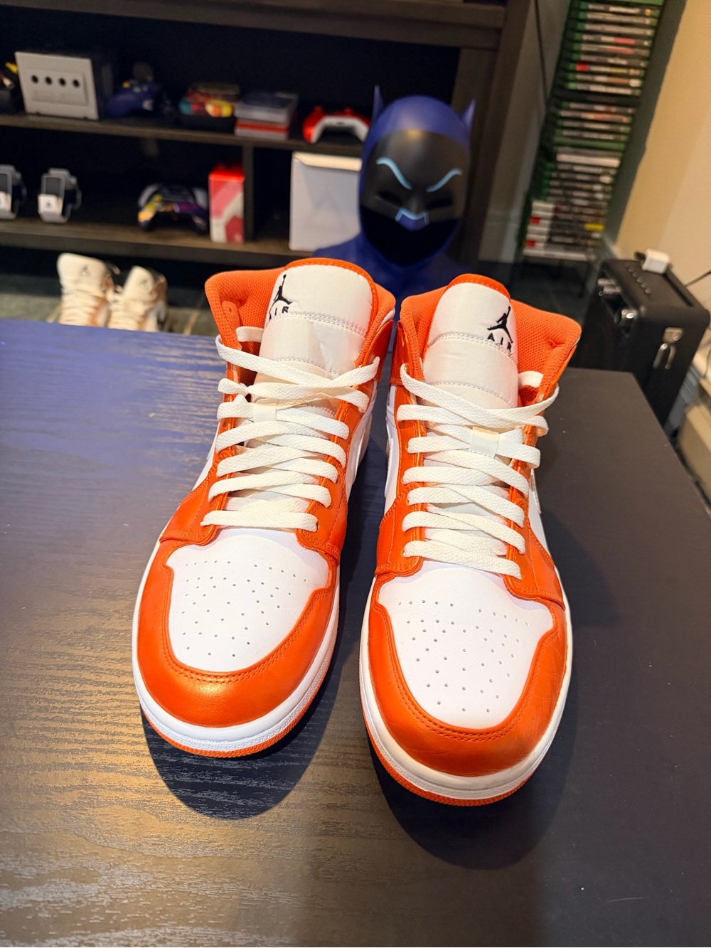 Jordan Men's High-Top Sneakers - White/Orange